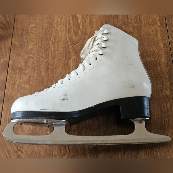 VINTAGE DON JACKSON ICE FIGURE SKATES CZECHOSLOVAKIA 8.5 B 800 MARK I 10 2/3 - Picture 6 of 14
